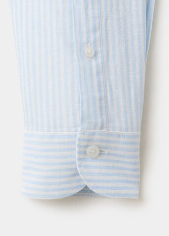 MANGO MAN Regular fit Button Up Shirt 'Elda' in Blue