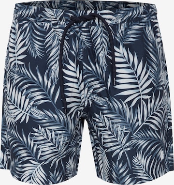 !Solid Board Shorts in Blue: front