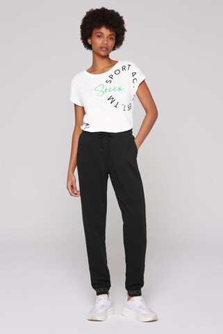 Soccx Regular Jogginghose mit Logo-Bündchen in Schwarz