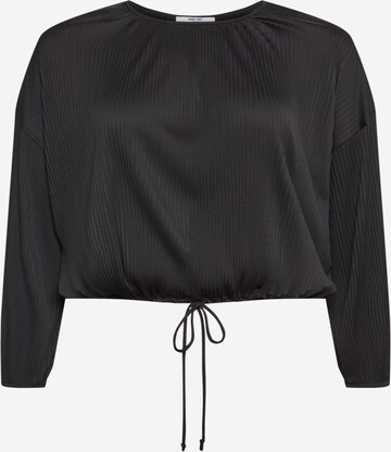 ABOUT YOU Curvy Shirt 'Tia' in Zwart: voorkant