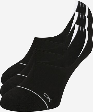 Calvin Klein Underwear Enkelsokken in Zwart: voorkant
