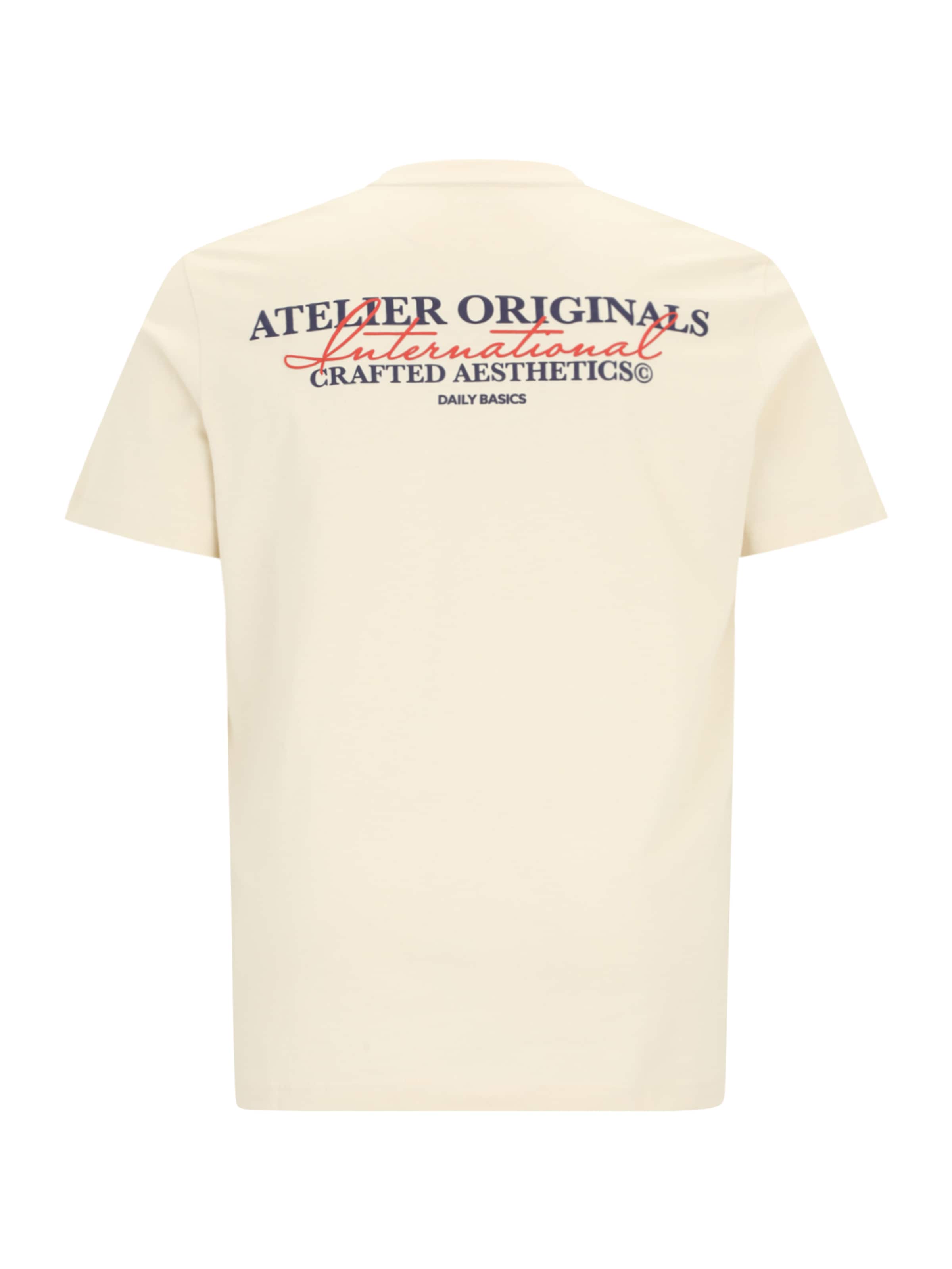 Jack & Jones Plus Koszulka 'JORIslington' w kolorze biały