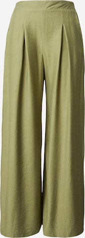 Sublevel Свободный крой Брюки со складками в Зеленый: спереди
