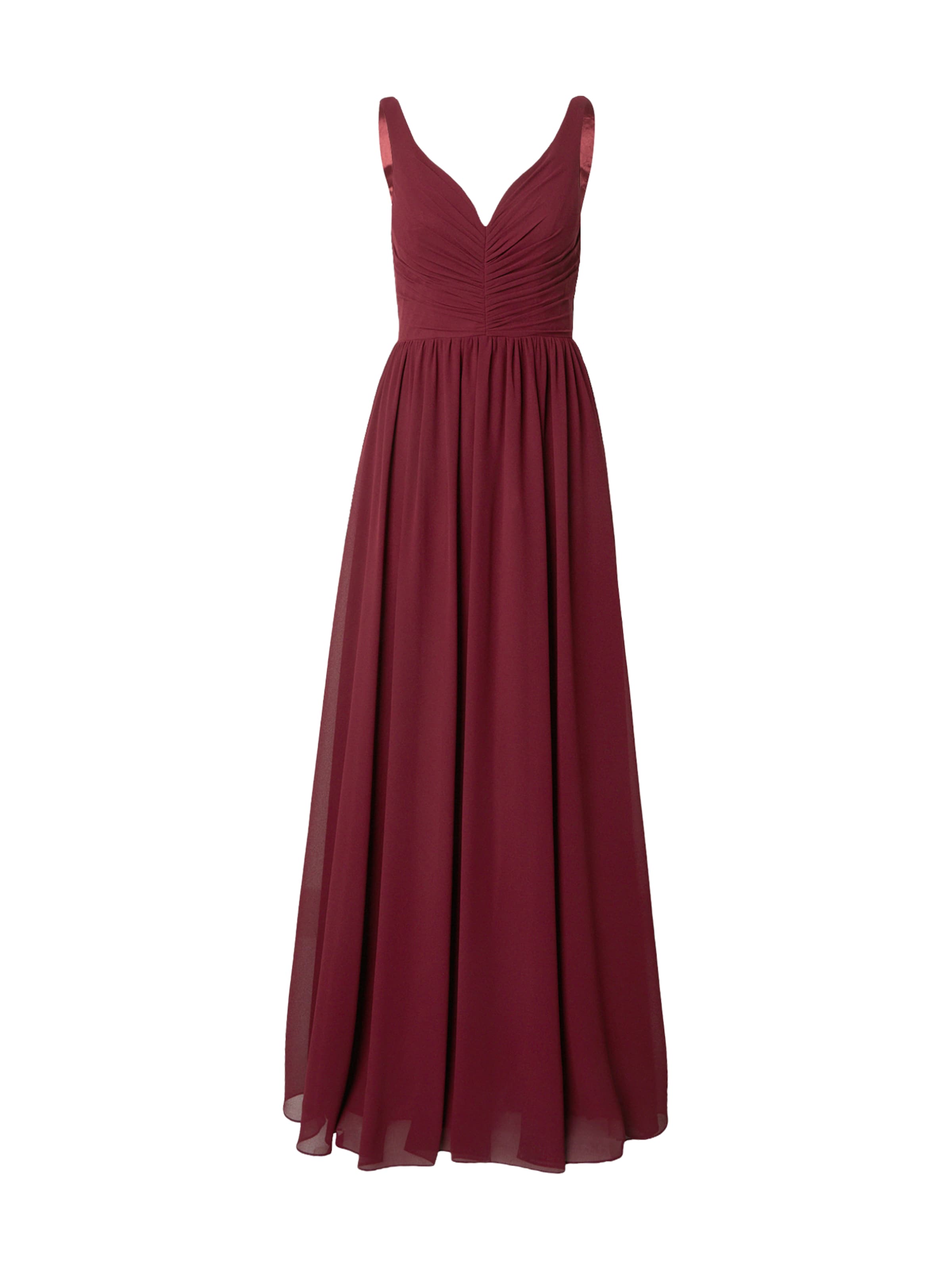 mascara - Vestido de noche en rojo: frente
