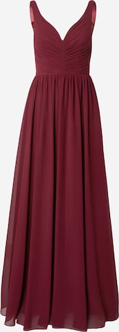 mascara - Vestido de noche en rojo: frente