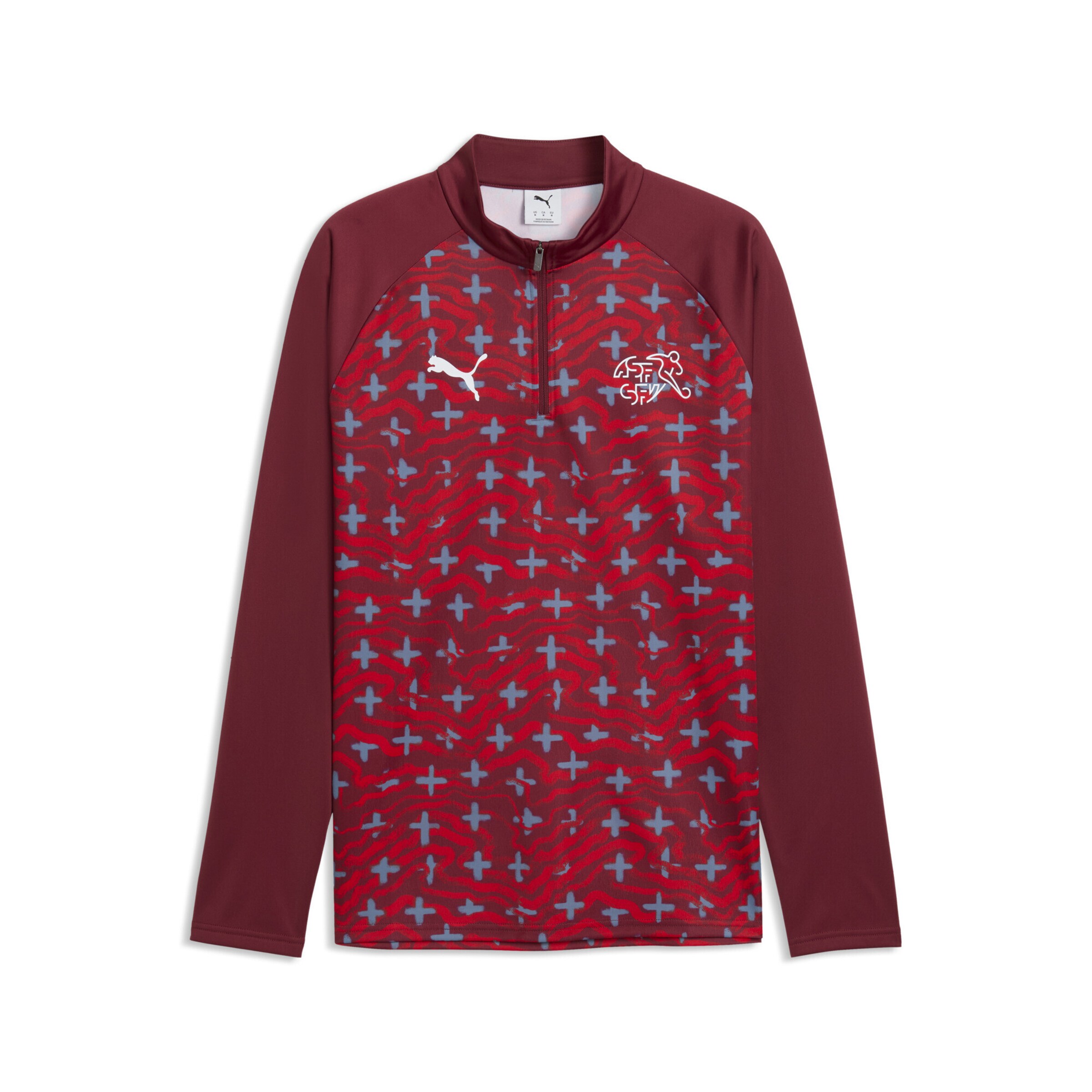 PUMA Trikot 'Schweiz' in opal / feuerrot / weiß, Produktansicht