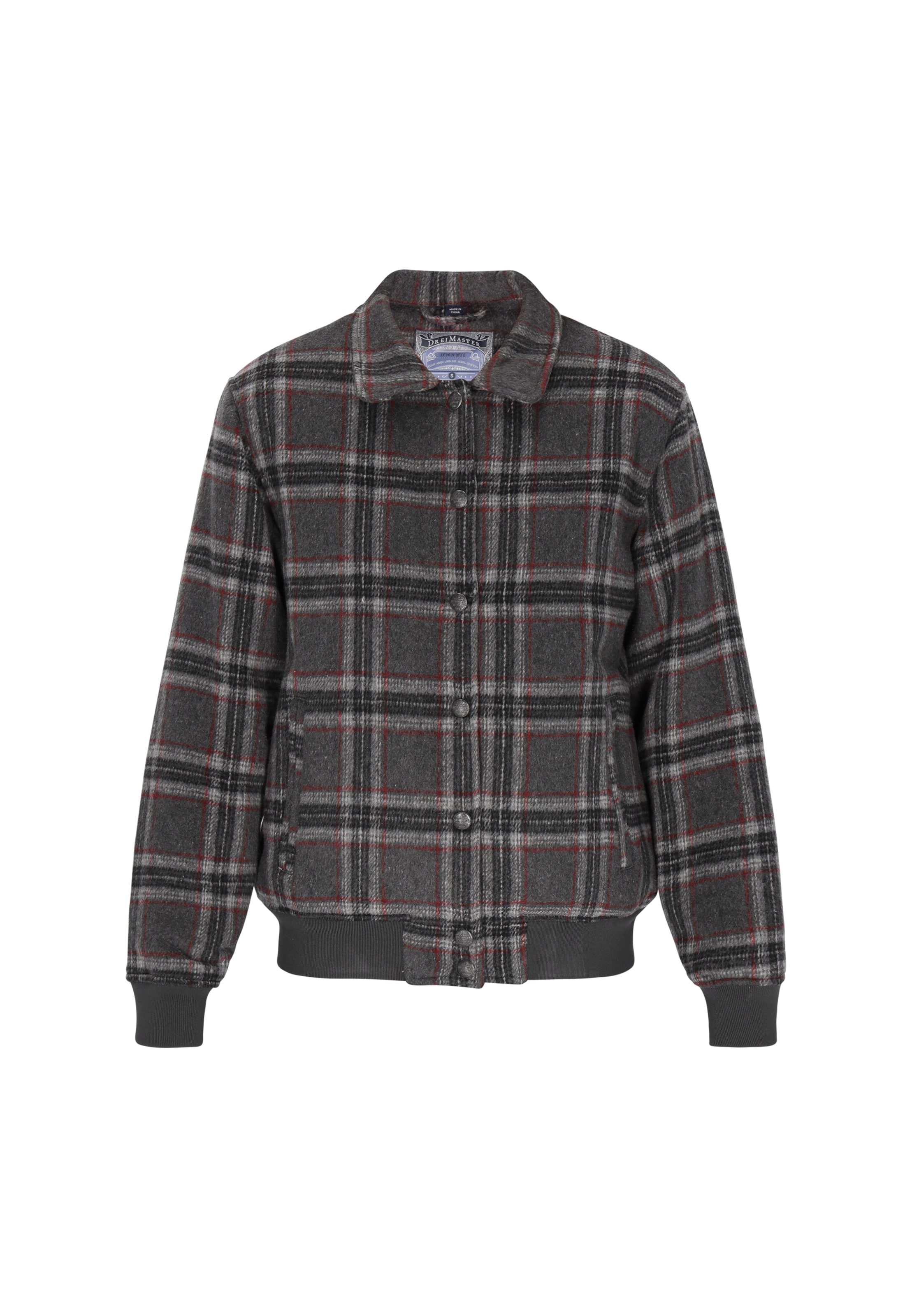 DreiMaster Vintage Tussenjas in Grijs: voorkant