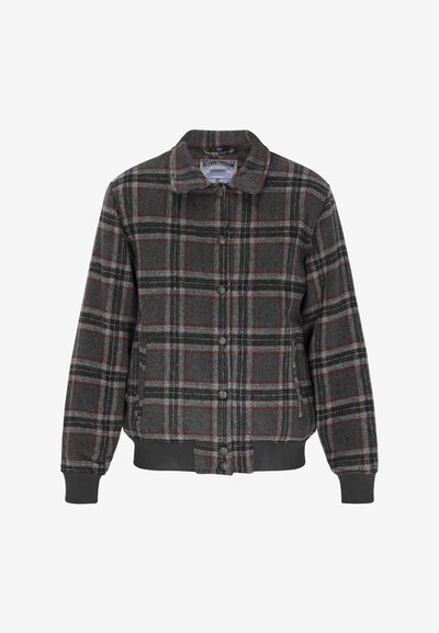 DreiMaster Vintage Veste mi-saison en XS en gris / gris foncé / rouge, Vue avec produit
