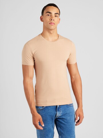 T-Shirt 'Level 5' OLYMP en marron : devant