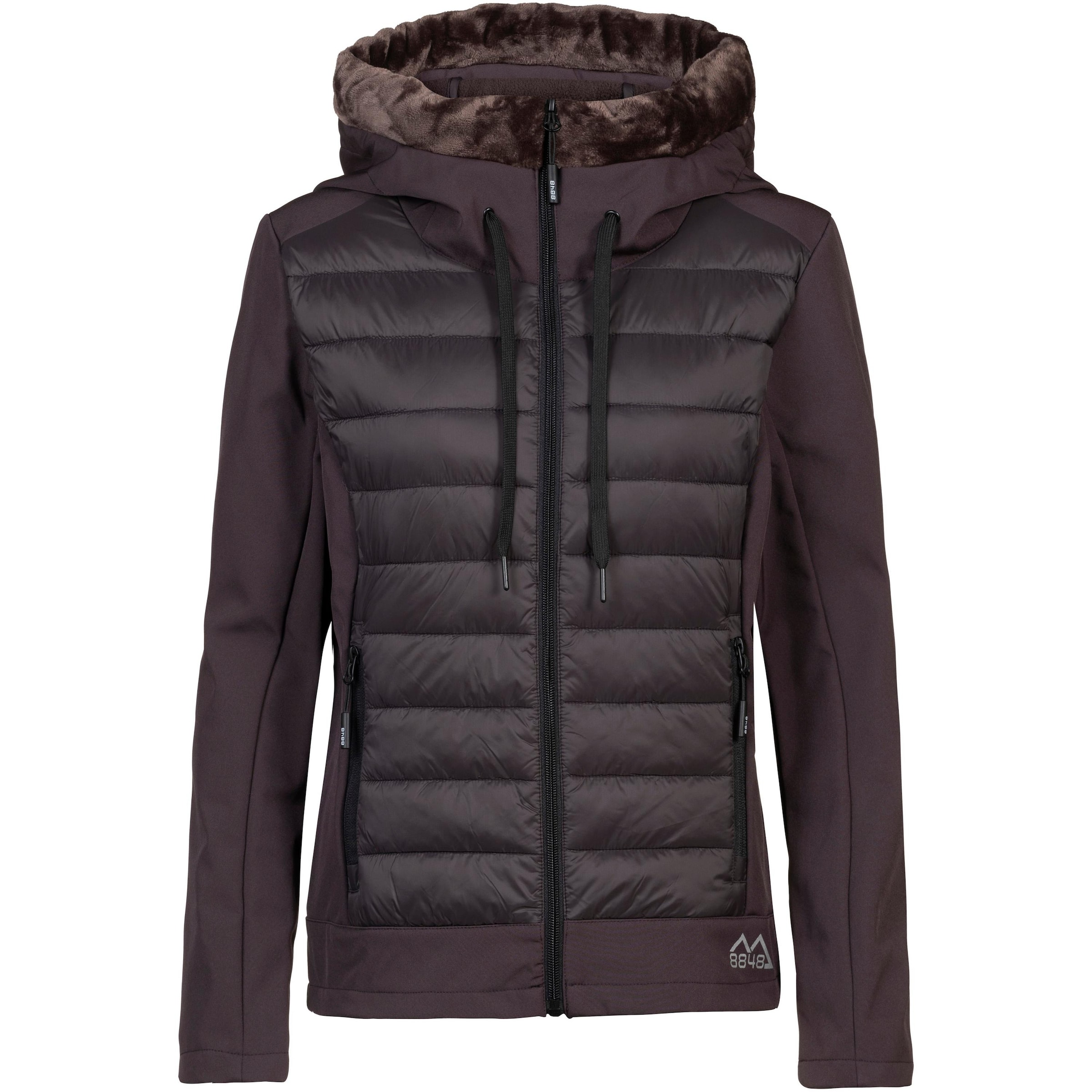 8848 Outdoor Winter Jacket in Black: front