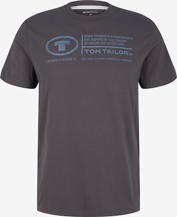 TOM TAILOR Shirt in Grey: front