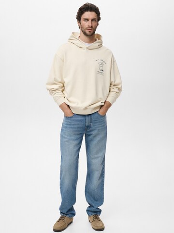 MANGO MAN Sweatshirt 'BERLIN' i beige