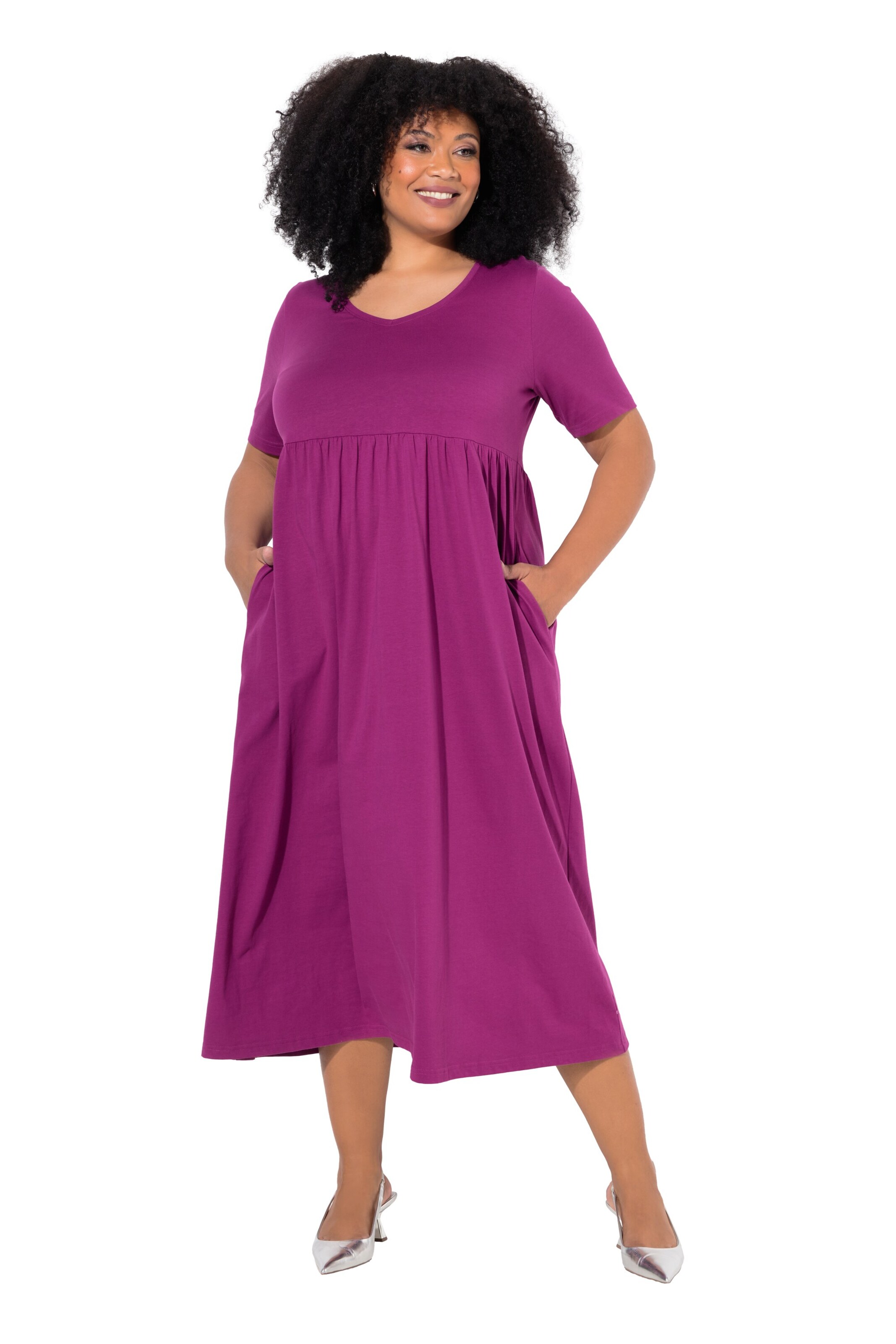 Ulla Popken Kleid in Lila: Vorderseite