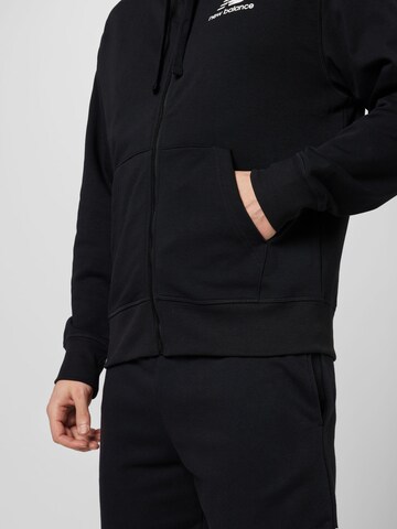 new balance Zip-Up Hoodie 'Essentials' in Black