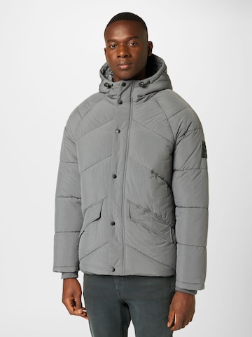 BURTON MENSWEAR LONDON Зимняя куртка в Серый: спереди