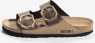 Bayton Pantoletter 'Atlas' i bronze / sort, Produktvisning