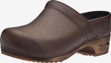 SANITA Clogs in Brown: front