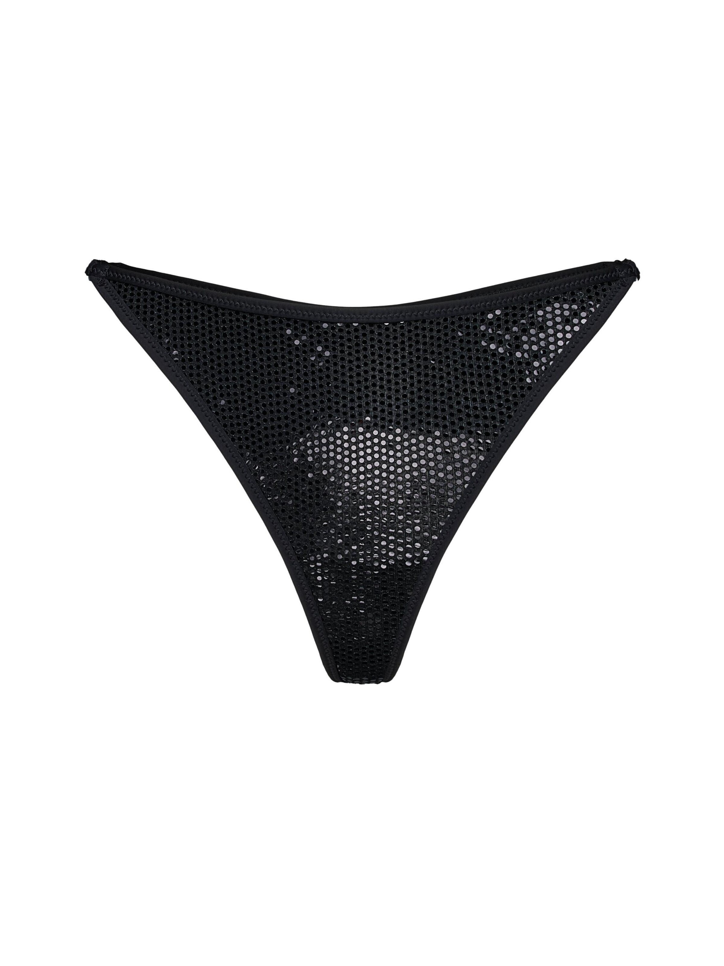 ESOTIQ Thong 'Fever' in Black: front