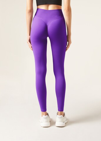 CALZEDONIA Skinny Leggings 'SCRUNCH SEAMLESS' in Purple