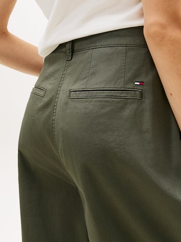 Tommy Jeans Wide Leg Hose in Grün