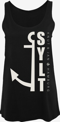 F4NT4STIC Top 'Sylt Anker Knut & Jan Hamburg' in Black: front