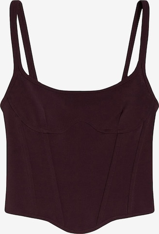 Bershka Top | vijolična barva: sprednja stran