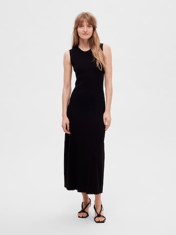SELECTED FEMME Knitted dress in Black