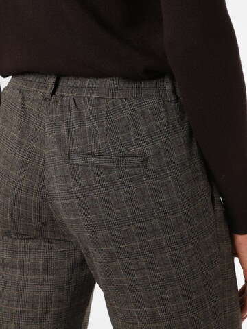 TOM TAILOR Slimfit Bundfaltenhose in Grau