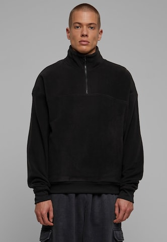 Urban Classics Fleece jacket in Black: front