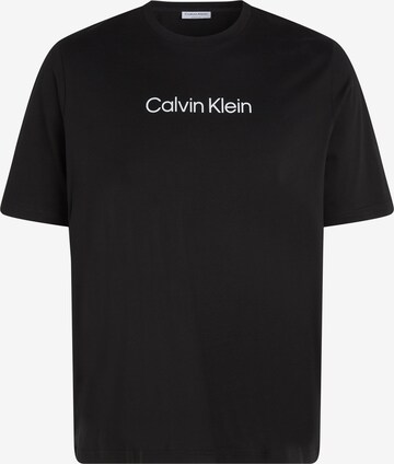 Calvin Klein Big & Tall Shirt 'HERO' in Zwart: voorkant