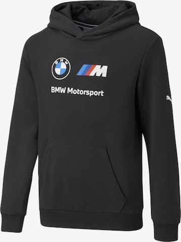 PUMA Athletic Sweatshirt 'BMW  Essentials' in Black: front