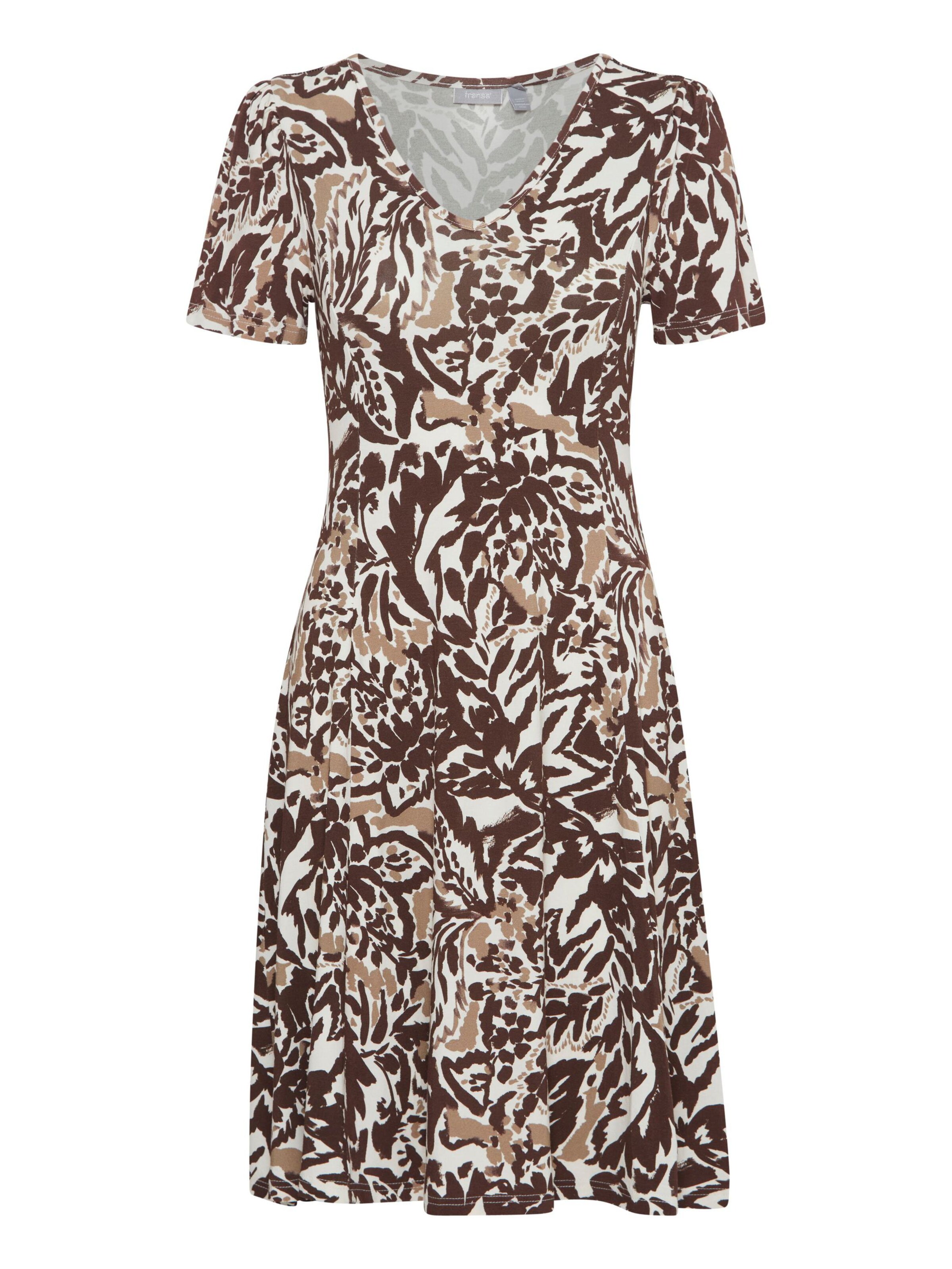 Fransa Kleid 'Fedot' in Braun: Vorderseite