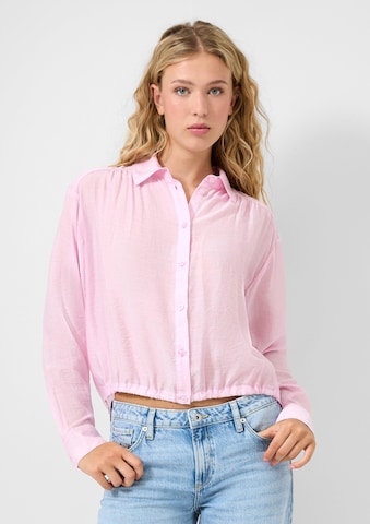 Chemisier QS en rose : devant