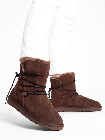 Gooce Boots 'Luna' in Brown: front