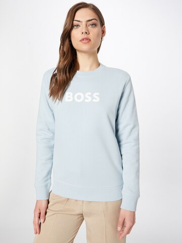 BOSS Sweatshirt 'Ela' in Blue: front