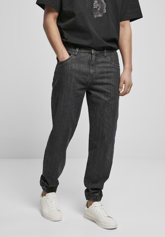 SOUTHPOLE Tapered Jeans in Black: front