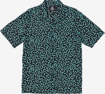 Volcom Regular fit Button Up Shirt ' ASPHALT BEACH ' in Green: front