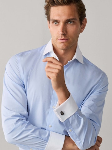 Coupe regular Chemise business Hackett London en bleu