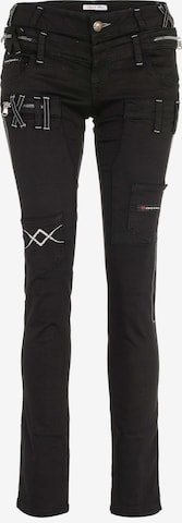 CIPO & BAXX Slim fit Jeans 'Darkness' in Black: front