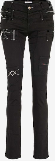 CIPO & BAXX Jeans 'Darkness' in schwarz / weiß, Produktansicht