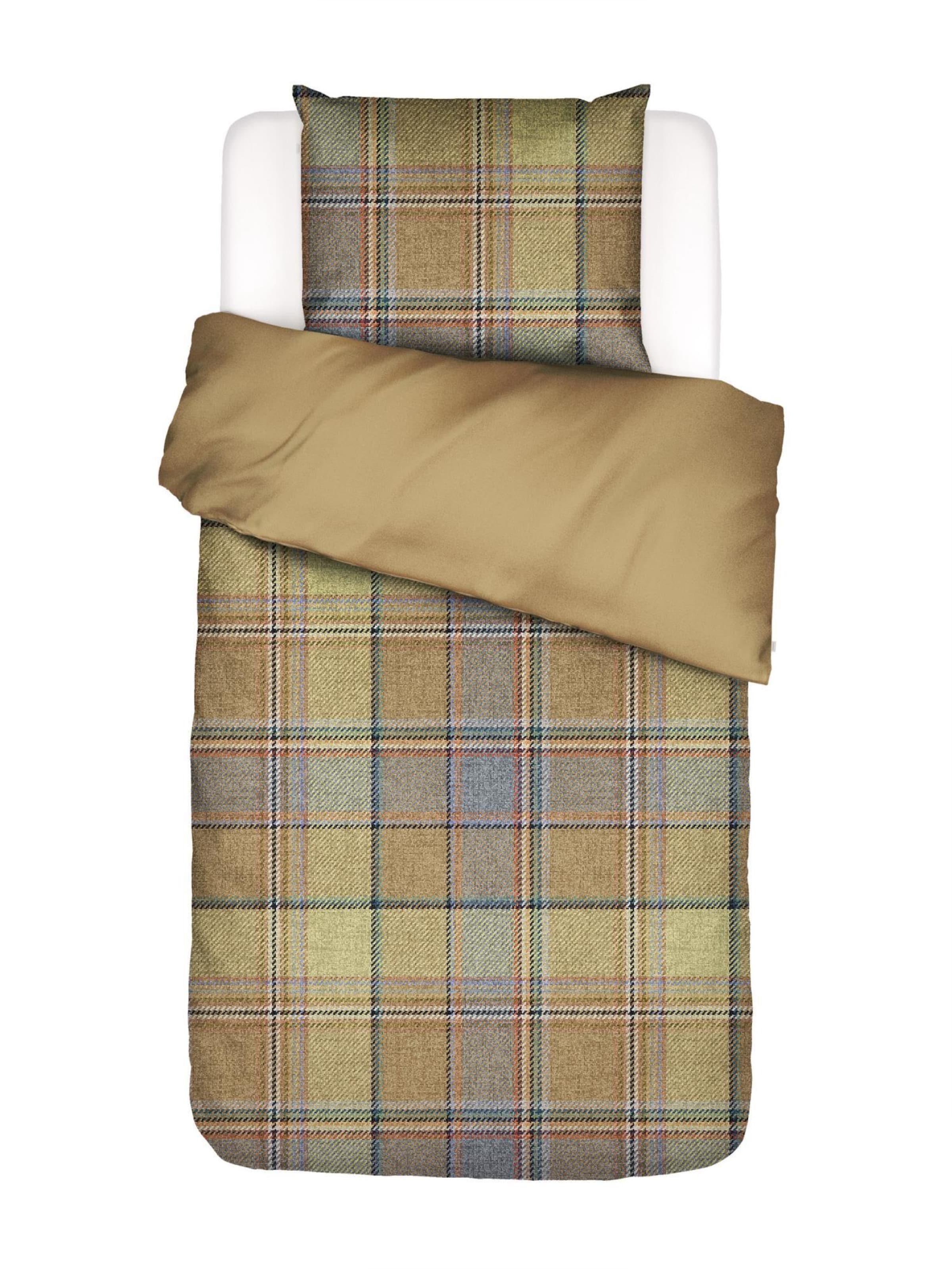 ESSENZA Duvet Cover 'Meau' in Beige: front