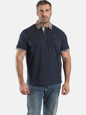 Charles Colby Poloshirt ' Earl Ruvens ' in Blau: predná strana