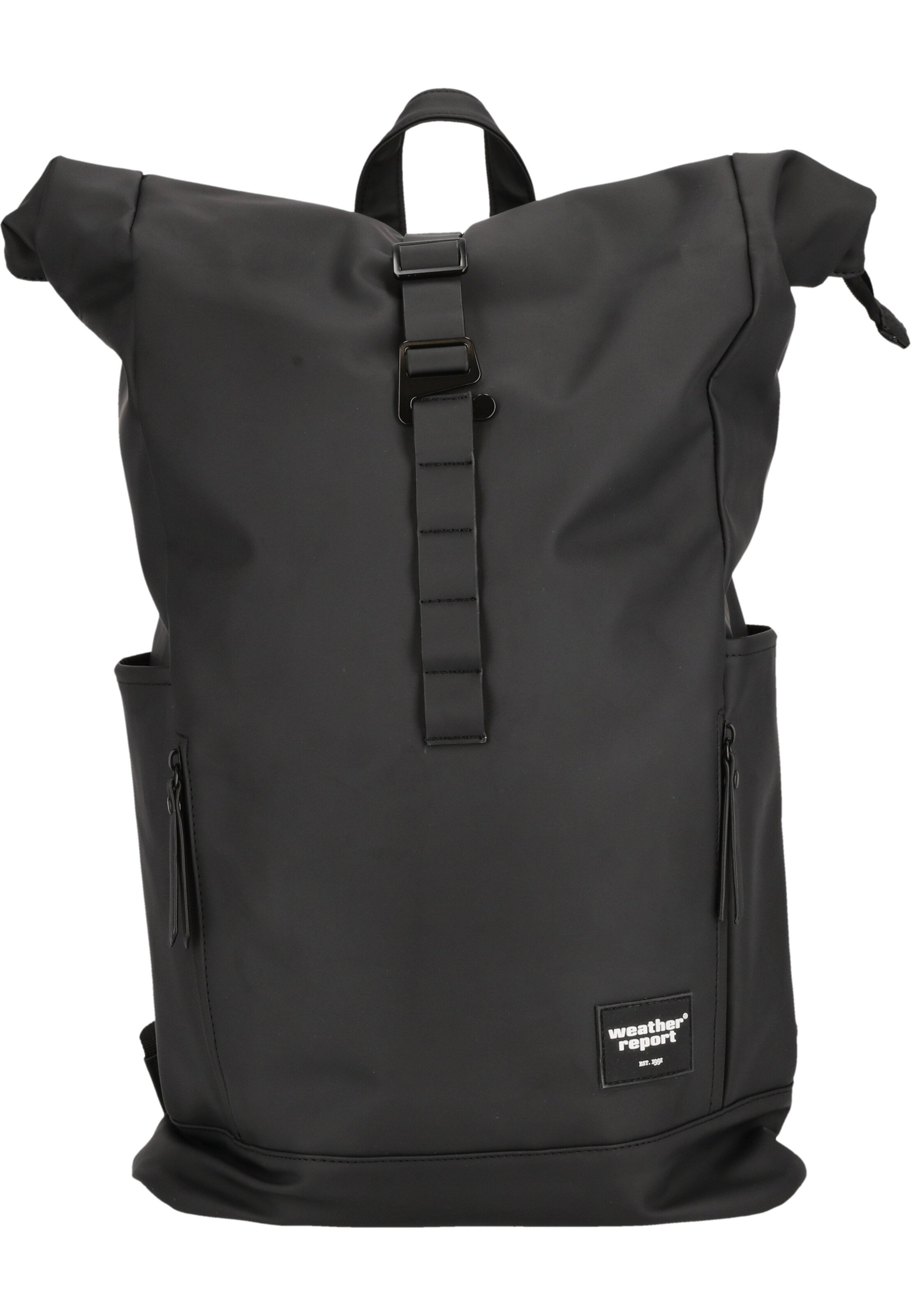 Weather Report Backpack 'Bronze' in Black: front