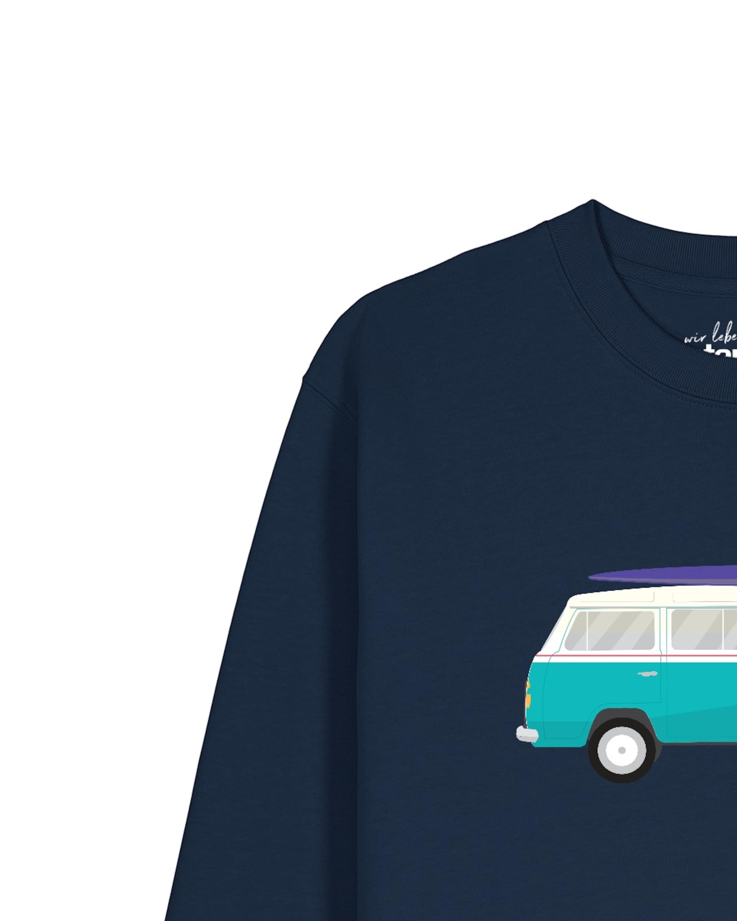 Watapparel Sweatshirt 'California Dream' in Blauw