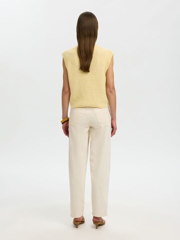 SELECTED Knitted Vest in Yellow
