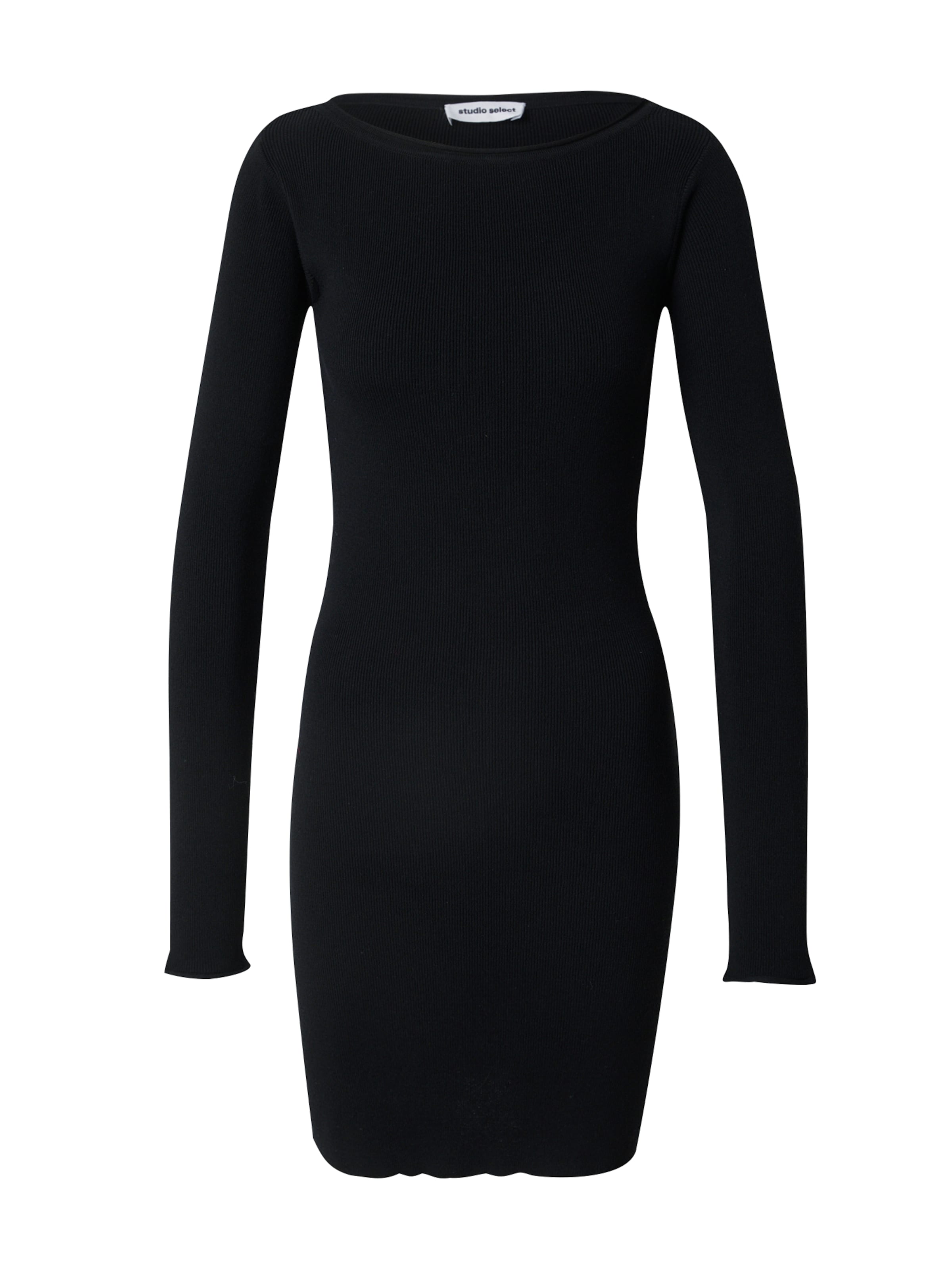 studioselect Kötött ruhák 'Kasha' - fekete: elől