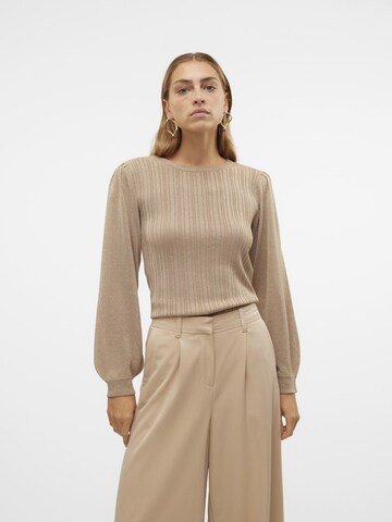 VERO MODA Pullover 'TALIA' i guld: forside
