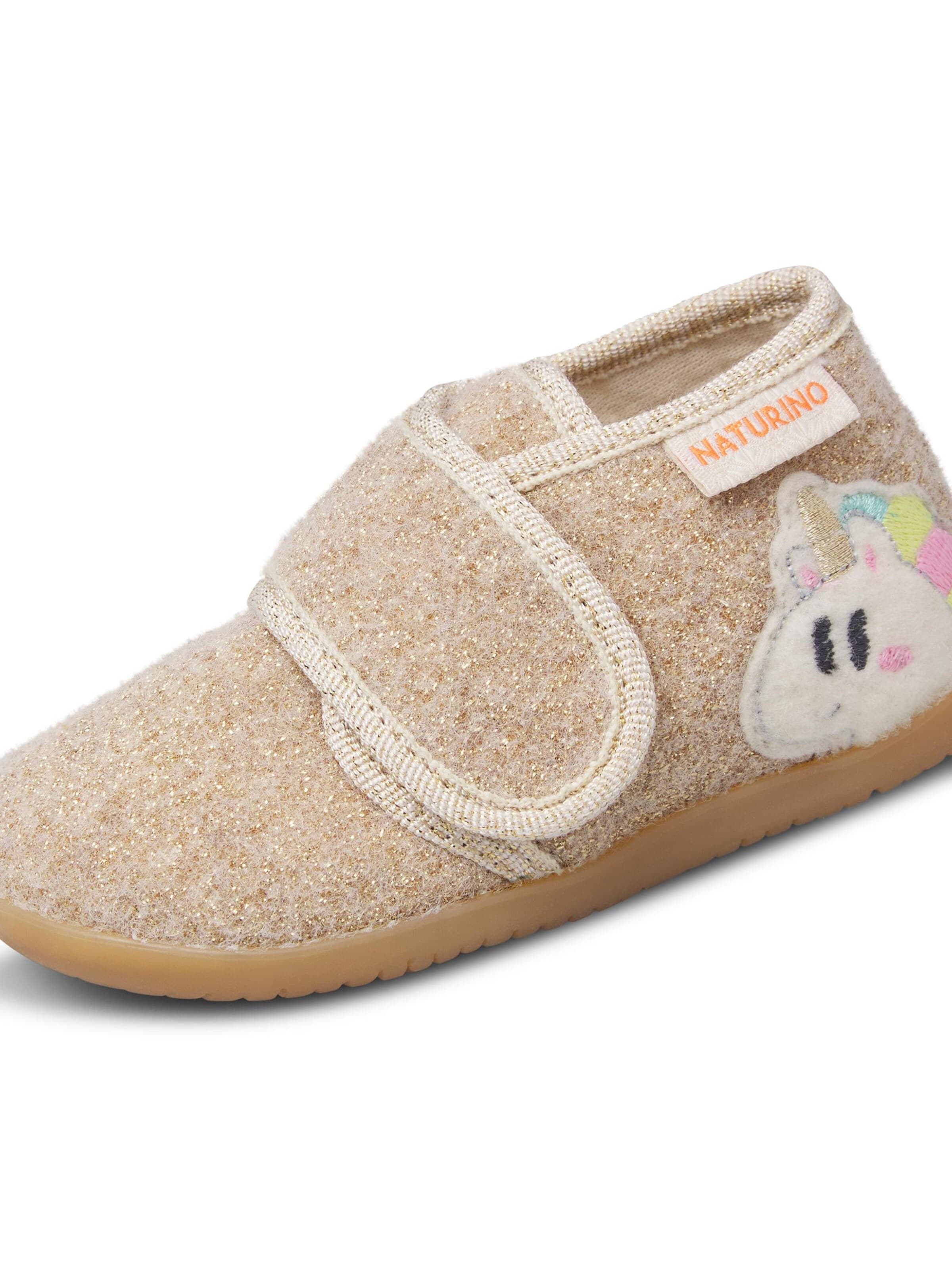 NATURINO Slipper 'CLOOPA' in Gold