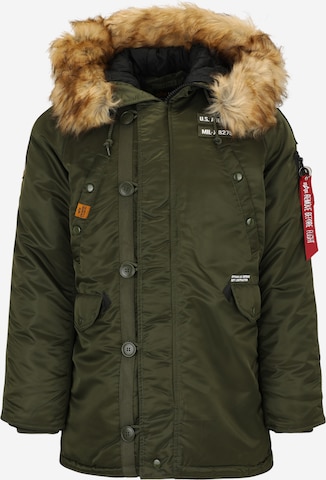 ALPHA INDUSTRIES Jacke 'N3B Airborne' in Grün: Vorderseite