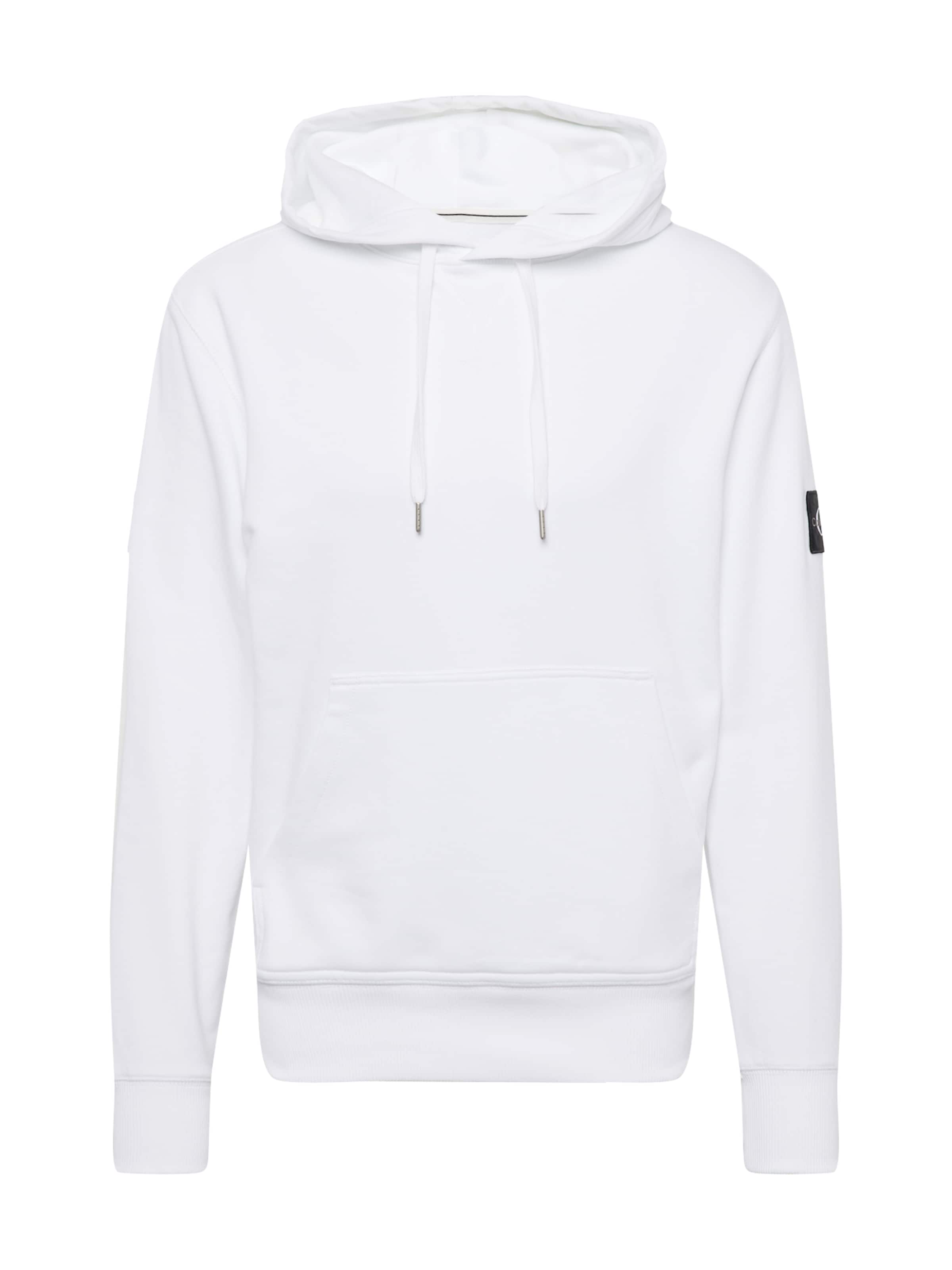 Felpa di Calvin Klein Jeans in bianco: frontale